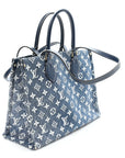 Monogram Jacquard Denim Onthego MM Bleu