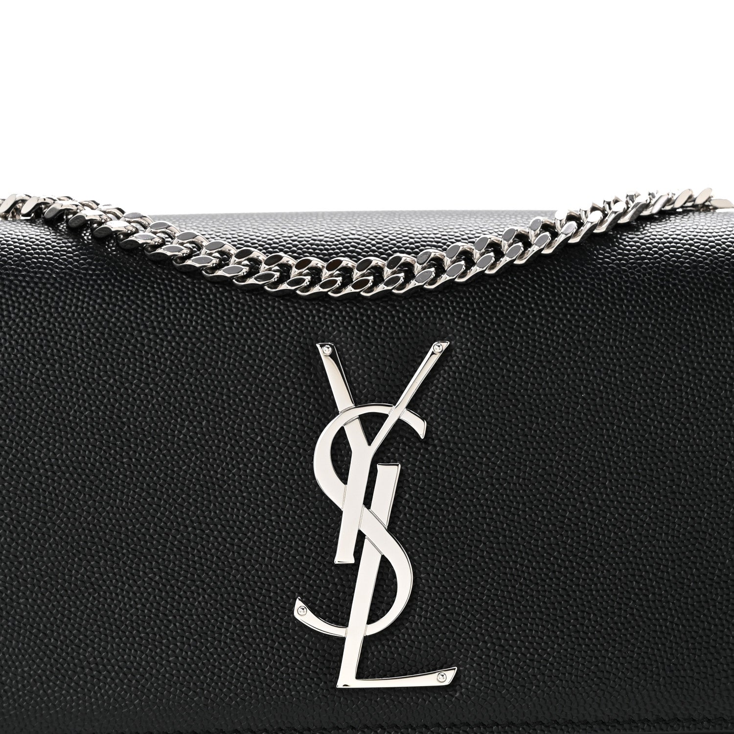 Grain De Poudre Small Monogram Kate Satchel Black