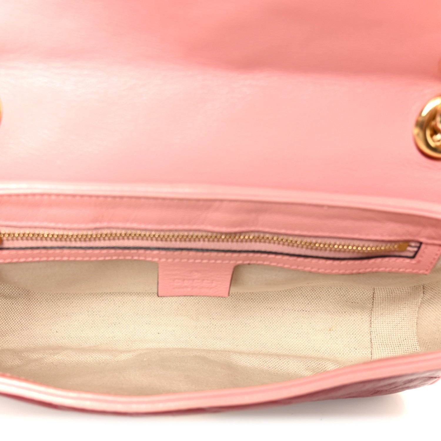Azalea Calfskin Enamel Matelasse Diagonal Small Torchon GG Marmont Shoulder Bag New Cherry Red Wild Rose
