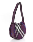 Jacquard Check Medium Rocking Horse Crossbody Pansy