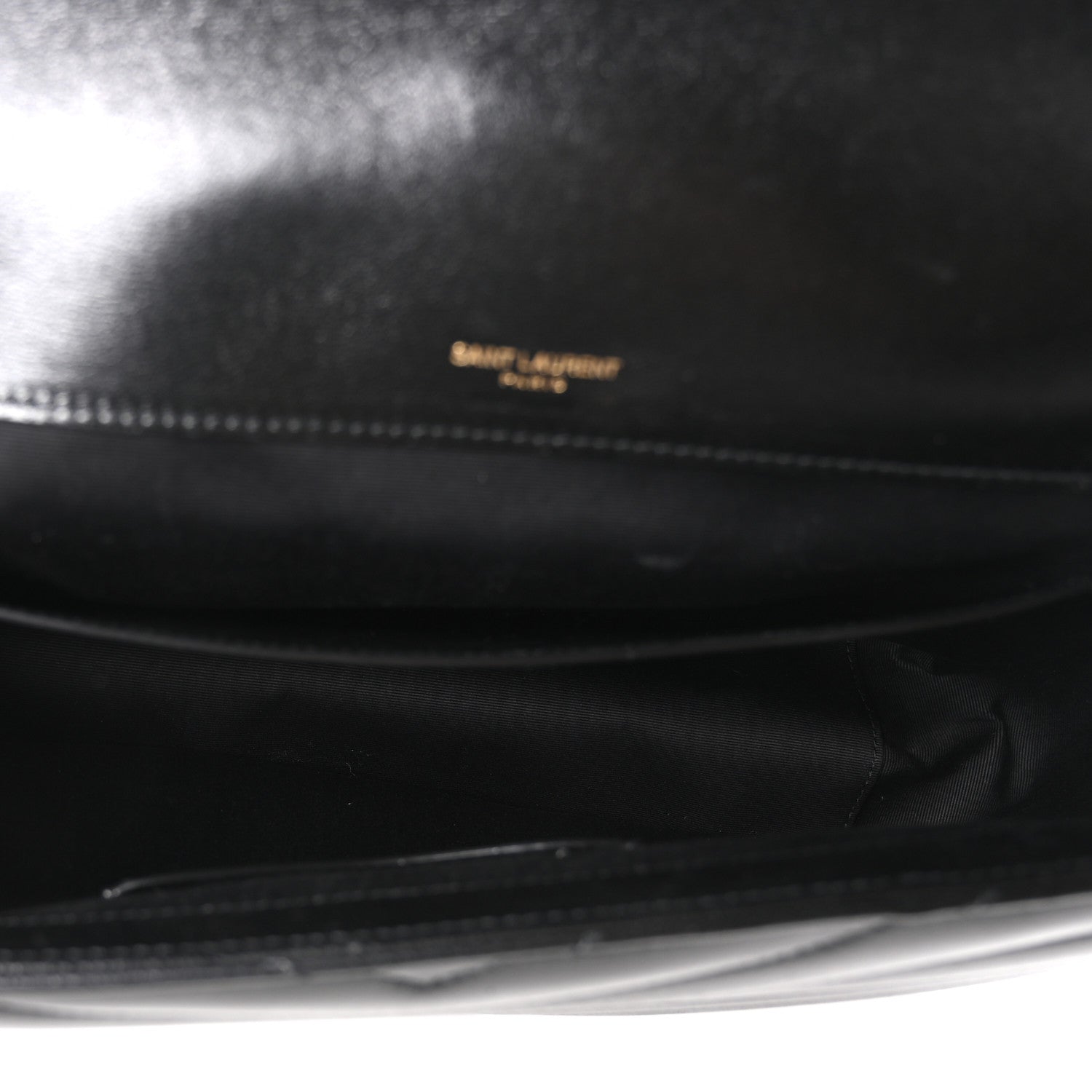 Lambskin Chevron Quilted Large LouLou Black