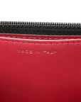 Lambskin Quilted CHNL 19 Wallet On Chain WOC Black