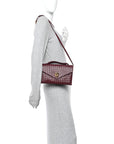 Nappa Intrecciato Knot Lock Top Handle Crossbody Bag Barolo