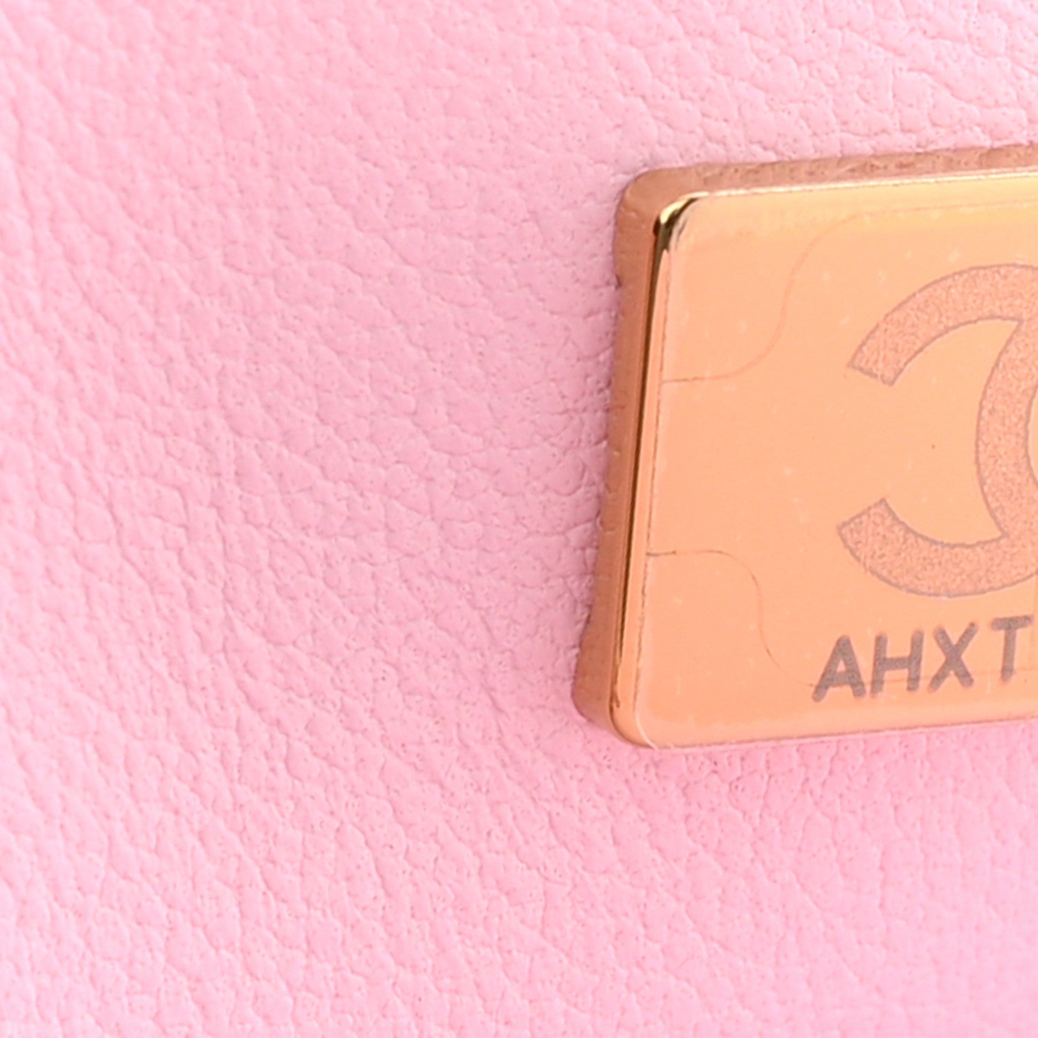 Lambskin Quilted Mini Rectangular Flap Pink