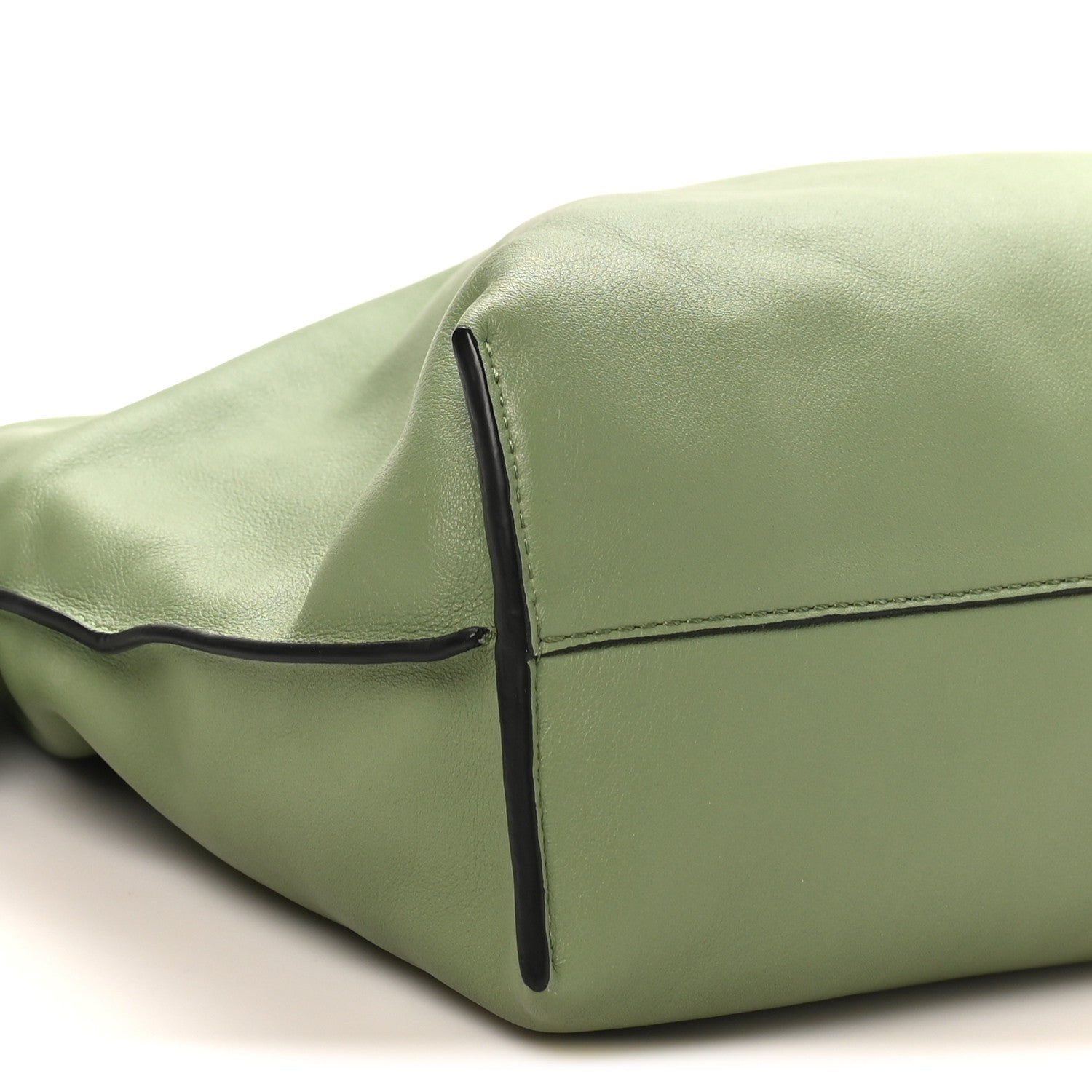 Nappa Flamenco Knot Clutch Rosemary