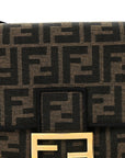 Fabric Jacquard FF 1974 Medium Baguette Tobacco Moro Black