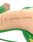 Crochet Stretch Ankle Tie Sandals 37 Kiwi Parakeet