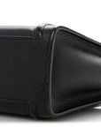 Drummed Calfskin Nano Luggage Black