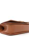 Caviar Chevron Quilted Medium Boy Flap Brown