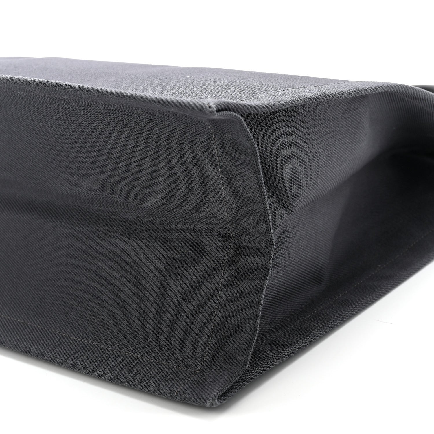 Linen Calfskin Rive Gauche North South Tote Grey