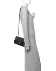 Lambskin Quilted Mini Rectangular Flap Black