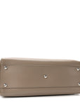Vitello Morgan Shiny Nappa Medium Peekaboo Iconic Satchel Tortora