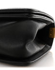 Lambskin Chevron Quilted Medium Boy Flap Black