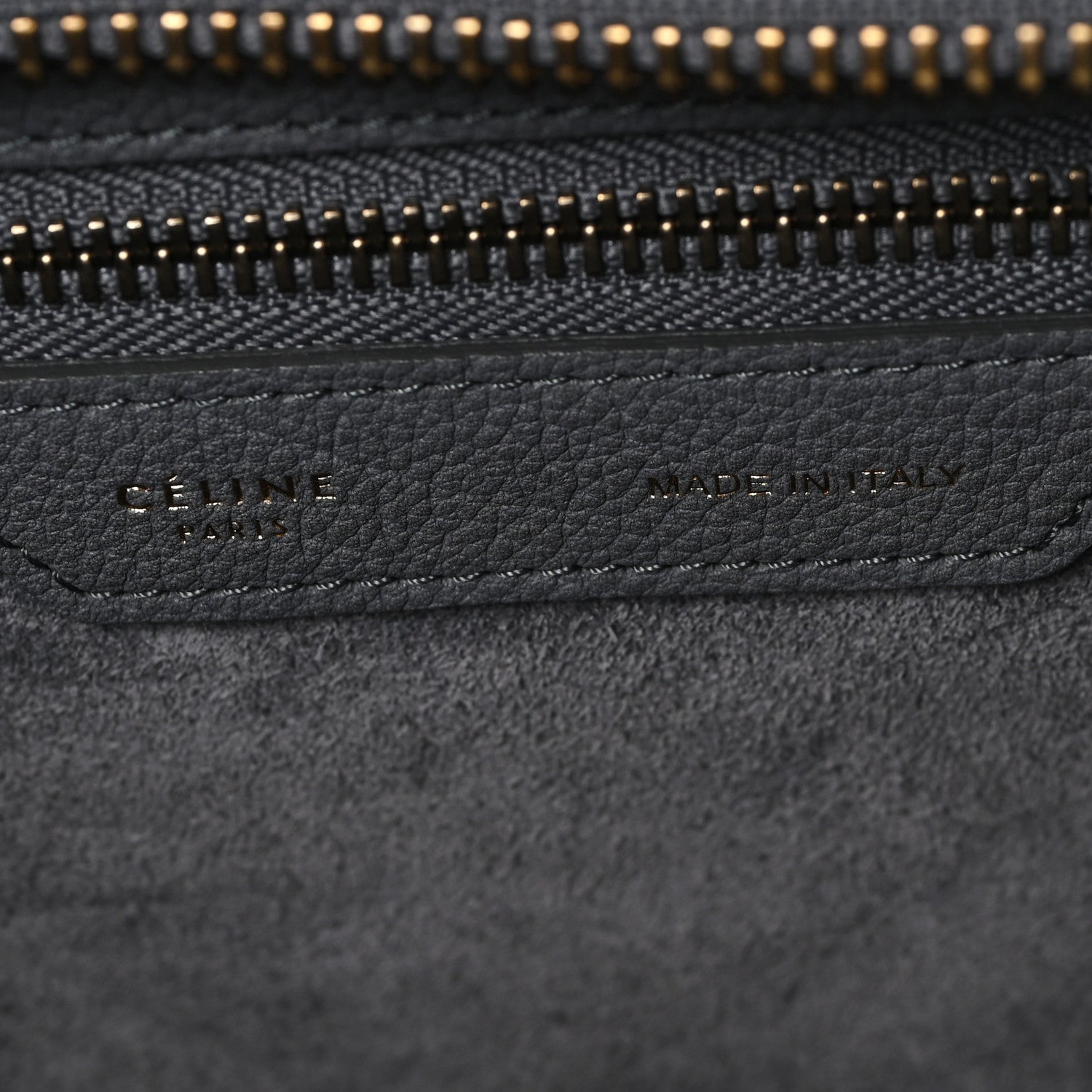 Baby Drummed Calfskin Micro Luggage Kohl