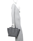 Baby Drummed Calfskin Micro Luggage Kohl