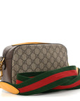 GG Supreme Monogram Web Neo Vintage Shoulder Bag Beige New Acero Crop