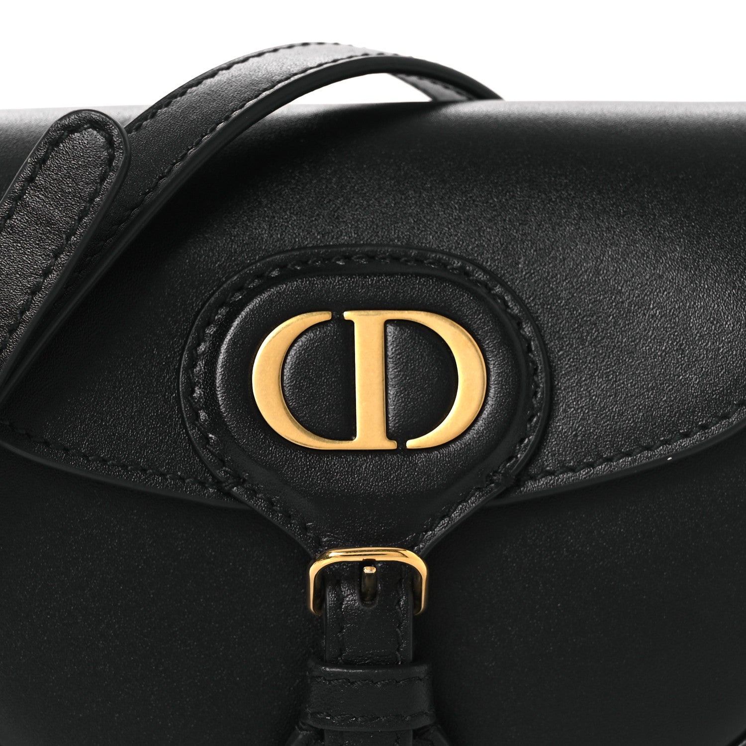 Box Calfskin Micro Bobby Bag Black