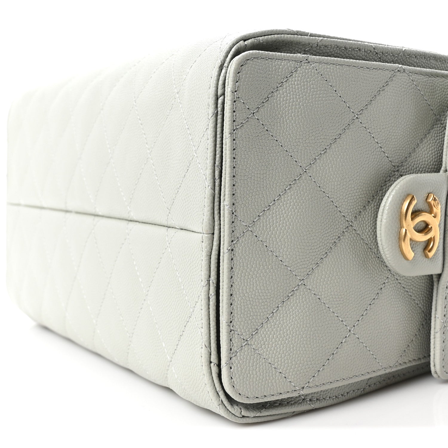 Caviar Quilted Small CHNL 25 Handbag Light Green