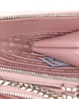 Satin Crystal Mini Triangle Crossbody Pouch Alabastro