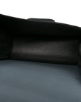 Calfskin Mini Barcelona Shoulder Bag Stone Blue