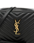 Calfskin Matelasse Monogram Lou Camera Bag Black