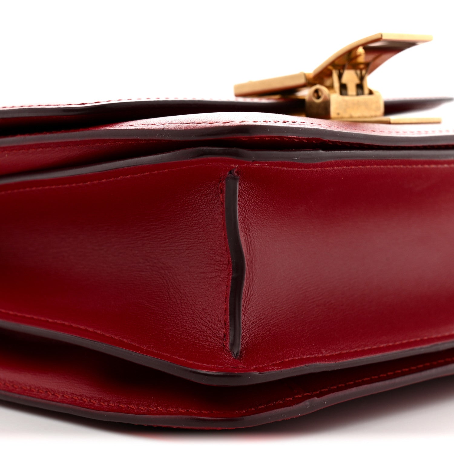 Box Calfskin Small Classic Box Flap Bag Red
