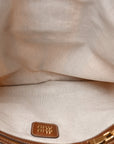 Canvas Calfskin Striped Ivy Beige Naturale Moro