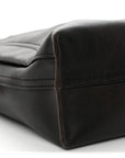 Shiny Calfskin Medium Panta Flamenco Knot Bag Vintage Brown