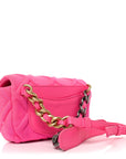 Jersey Quilted CHNL 19 Waist Bag Pink