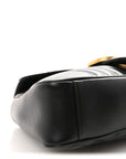 Calfskin Matelasse Medium GG Marmont Shoulder Bag Black