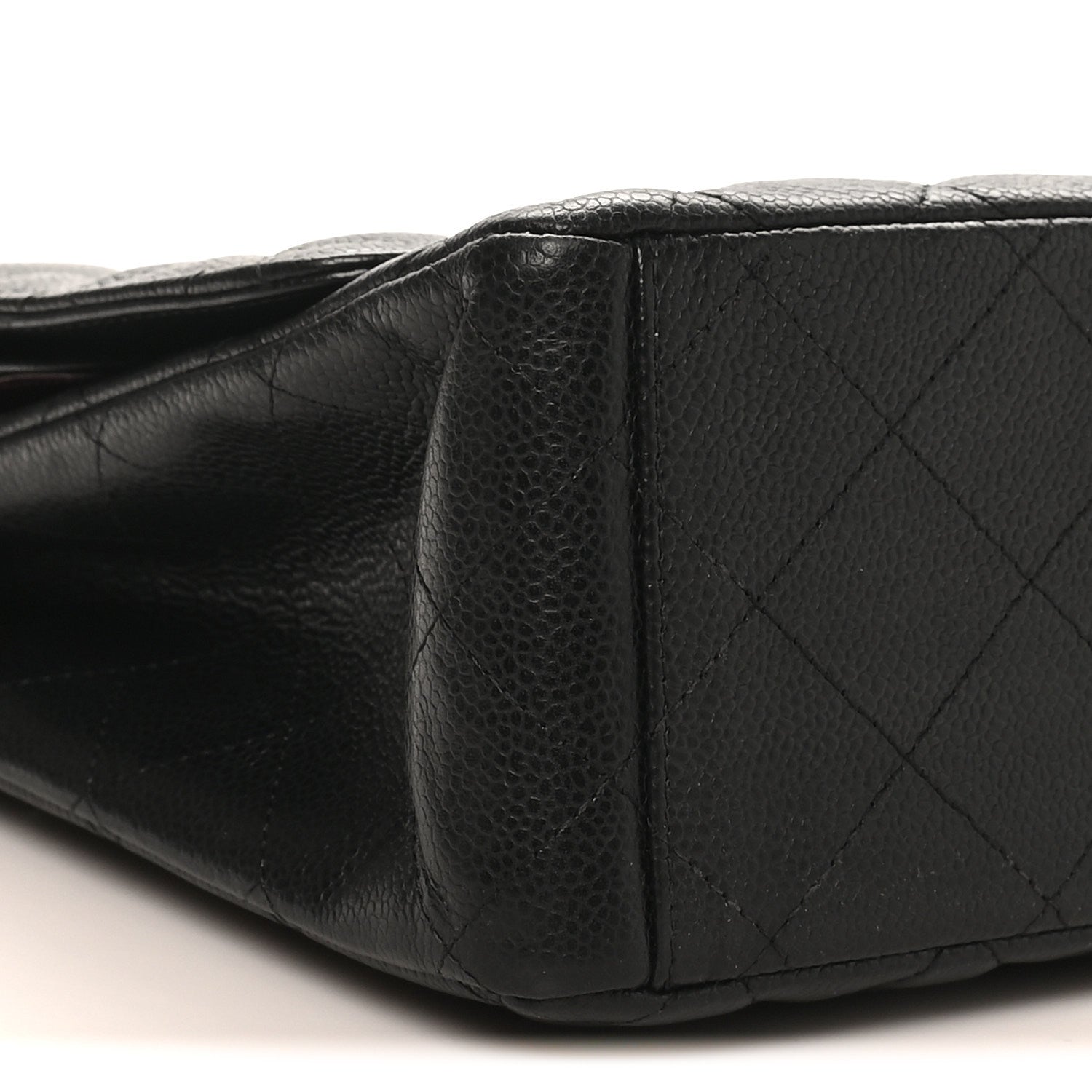 Caviar Quilted Maxi Double Flap Black