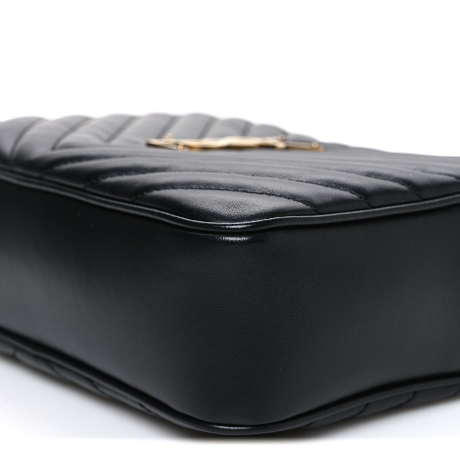 Calfskin Matelasse Monogram Lou Camera Bag Black