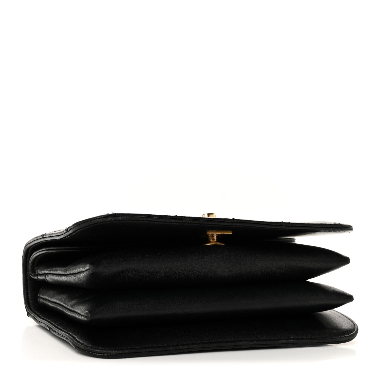 Caviar Quilted Mini Top Handle Flap Black