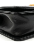 Caviar Quilted Small Boy Flap Black
