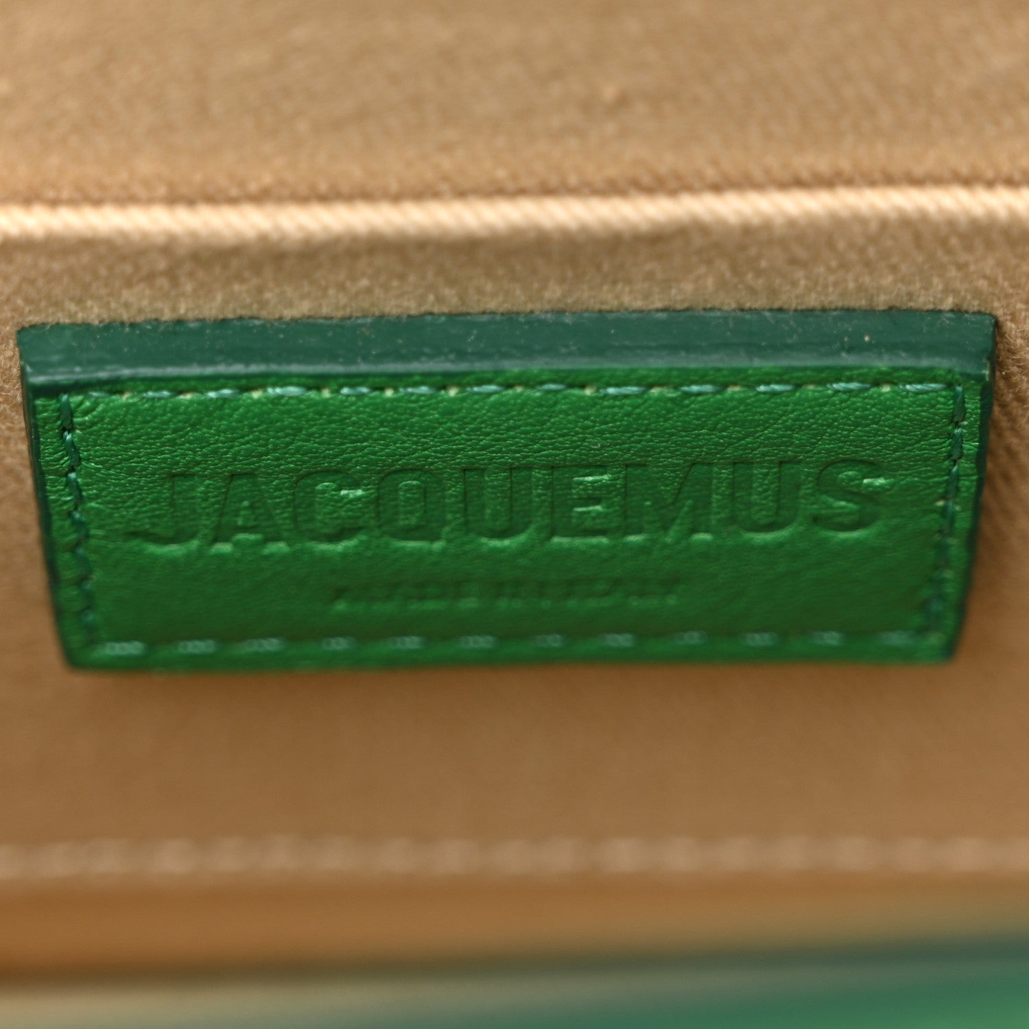 Smooth Calfskin Le Chiquito Moyen Green