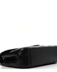 Lambskin Chevron Quilted Medium Loulou Black
