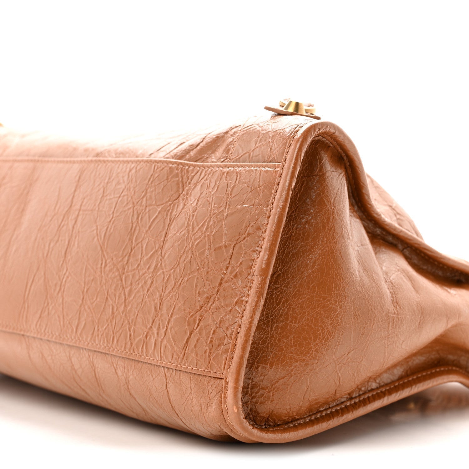 Agneau Arena Gold Hardware Medium Le City Camel