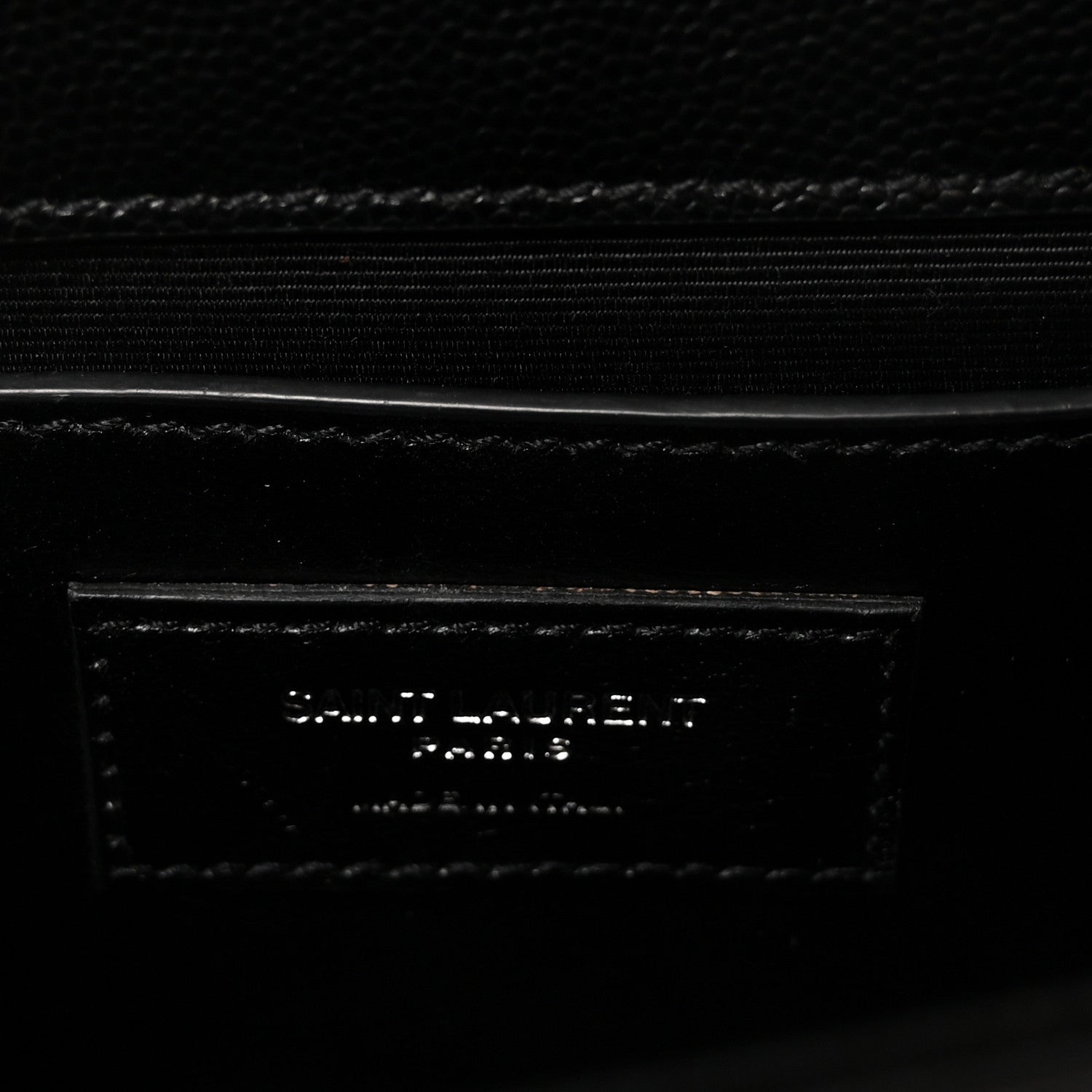Grain De Poudre Small Monogram Monochrome Kate Satchel Black