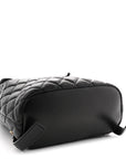 Calfskin Quilted Medusa Backpack Black