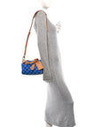 Calfskin Monogram Speedy P9 Bandouliere 20 Blue