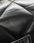 Lambskin Quilted Medium Trendy CC Flap Dual Handle Bag Black