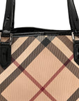 Supernova Check Small Nickie Tote Black