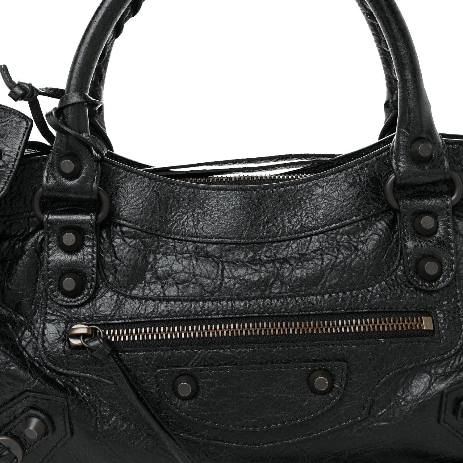 Agneau Arena Classic Hardware Le City First Bag Black
