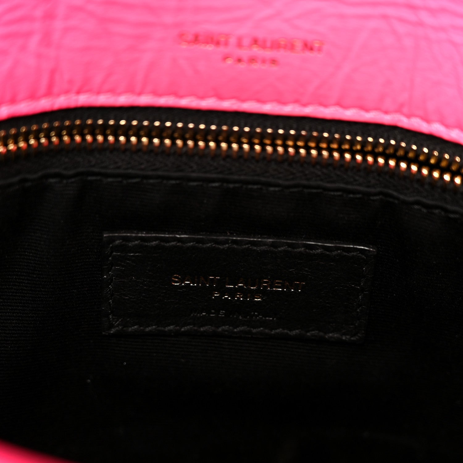 Crinkled Calfskin Matelasse Monogram Medium Niki Chain Satchel Rose Glow