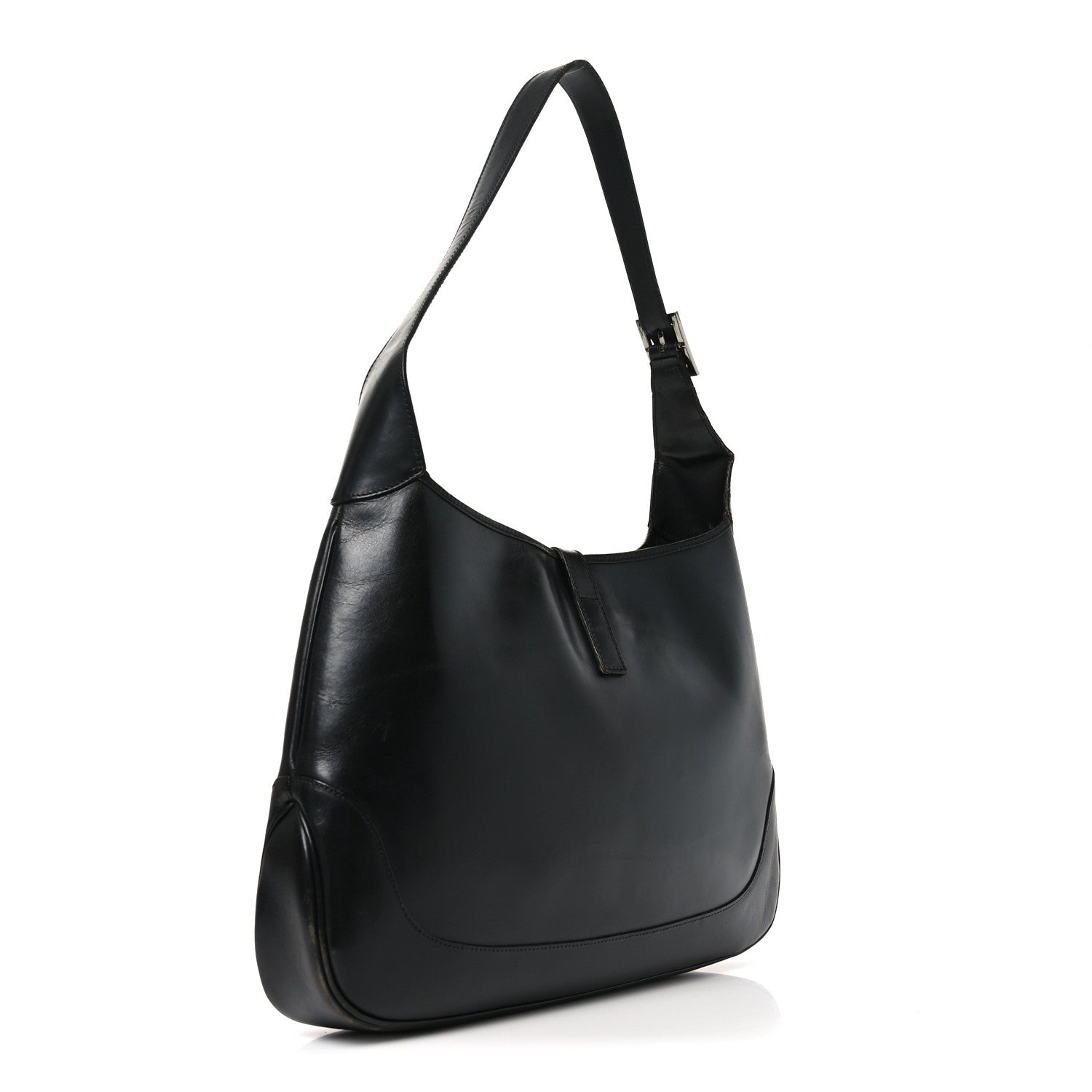 Calfskin Jackie O Hobo Black