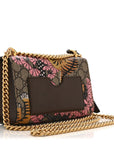 GG Supreme Monogram Bengal Small Padlock Shoulder Bag Beige Pink