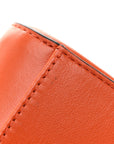 Calfskin Micro Hale Crossbody Amber Orange