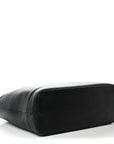 Textured Dollar Calfskin Medium Ophidia Shoulder Tote Bag Black