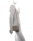 Calfskin Matelasse Monogram Mini Lou Camera Bag Greyish Brown