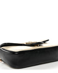 Vintage Effect Calfskin Matelasse Diagonal Super Mini Torchon GG Marmont Shoulder Bag  Cognac Mystic White Blue Agata